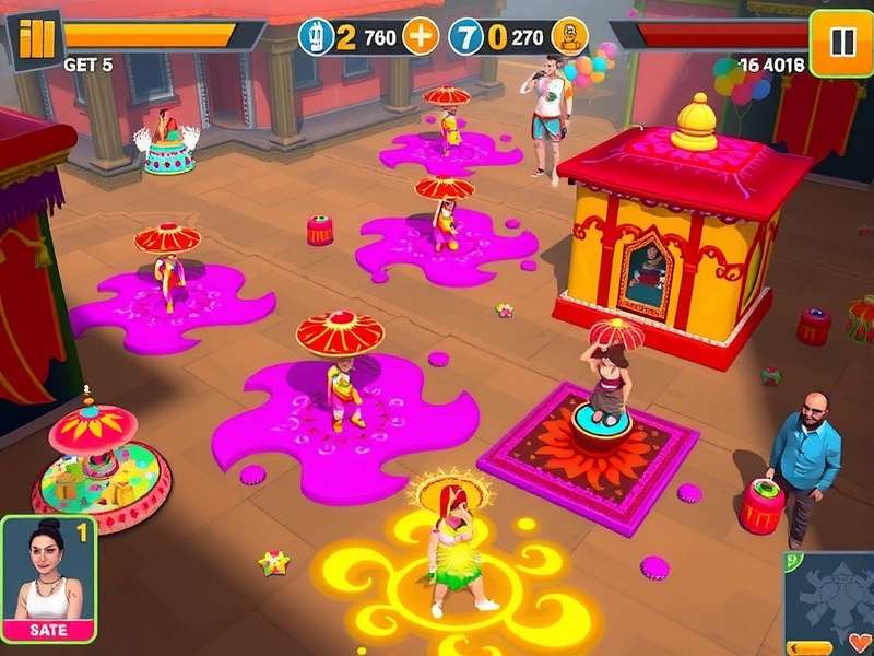 Holi Festival Gameplay